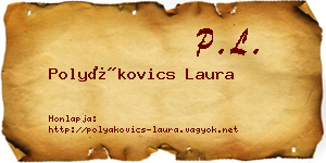 Polyákovics Laura névjegykártya