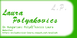 laura polyakovics business card